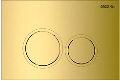 Grossman Инсталляция для подвесного унитаза Galaxy 97.01.300 с клавишей смыва золото глянцевое – фотография-9